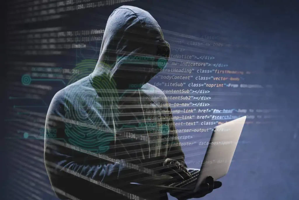 seguridad digital ante hacker intentando entrar en un ordenador